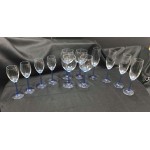 12 PCS GLASSES SET BLUE ROCCO BORMIOLI WINE/CHAMPAGNE/SHERRY